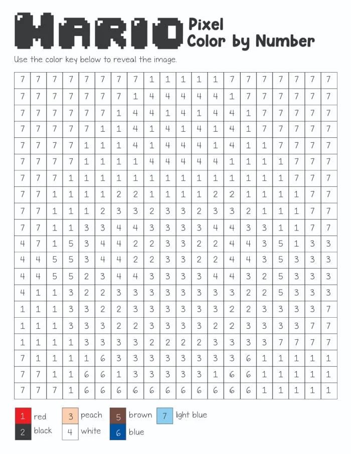 Mario Coloring Pages