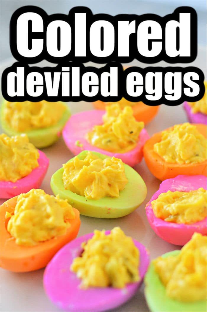 Easter colored Deviled Eggs