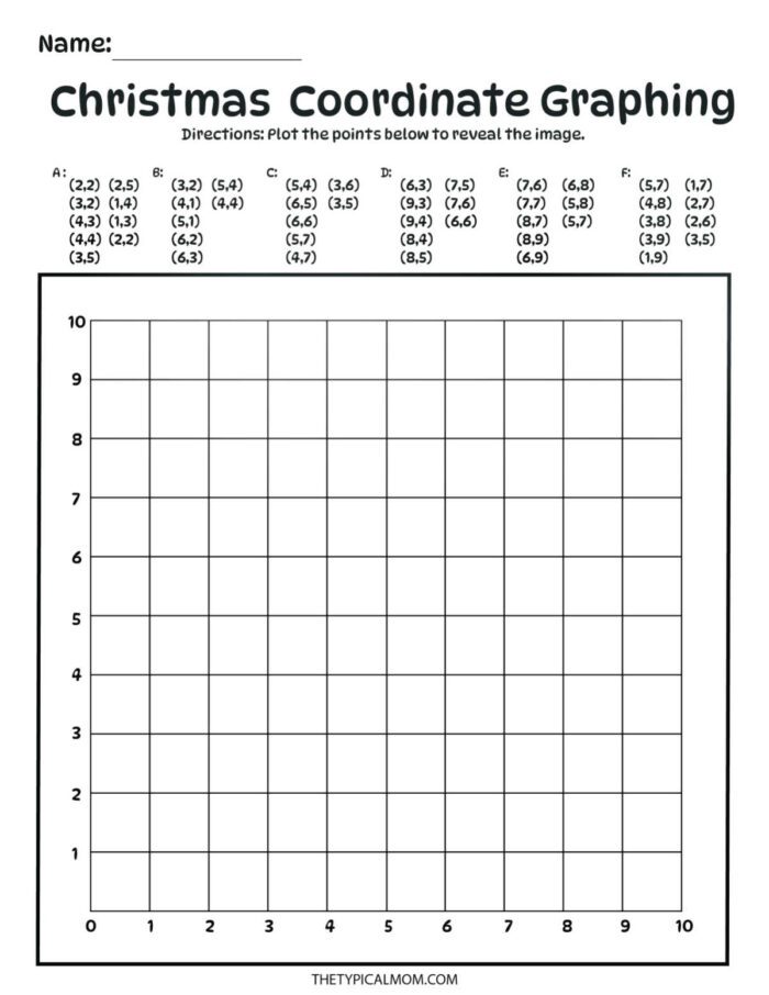 coordinate graphing mystery picture