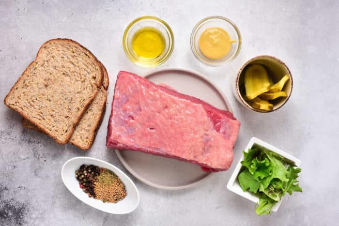 corn beef sandwich