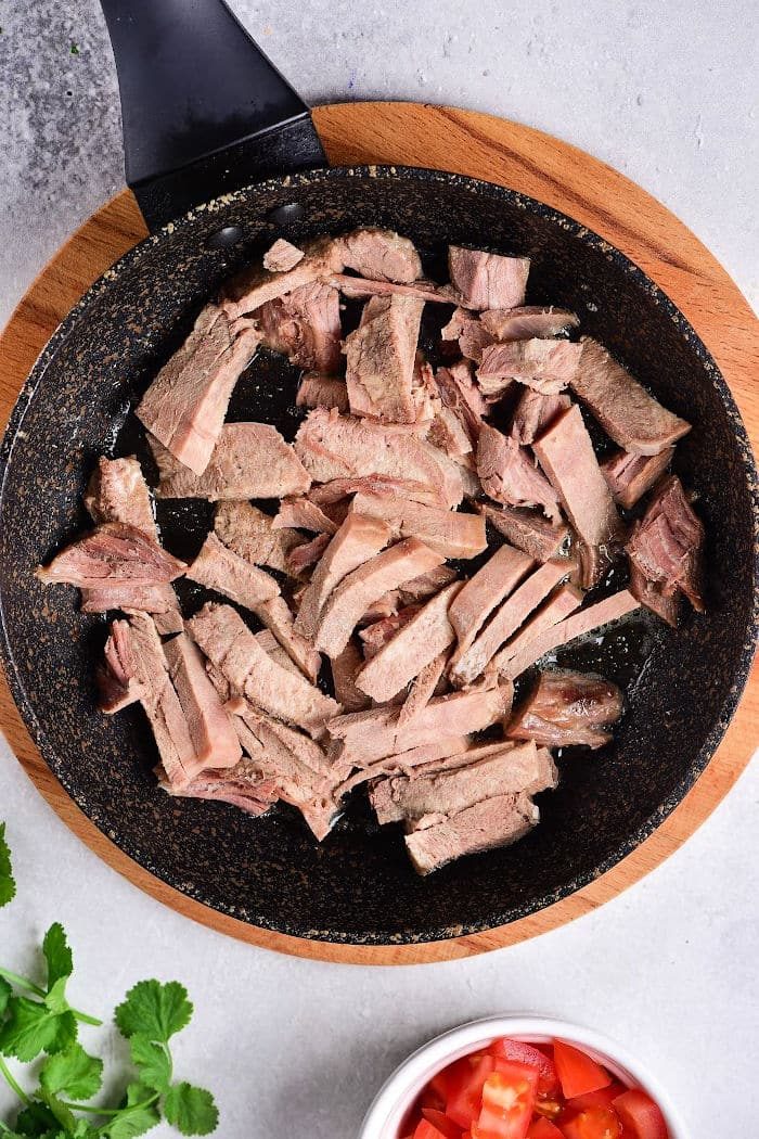 Tacos with Cow Tongue