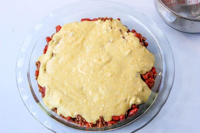 Cornbread Casserole with Ground Beef
