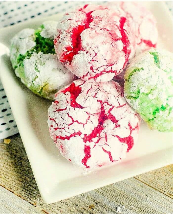 cake mix crinkle cookies