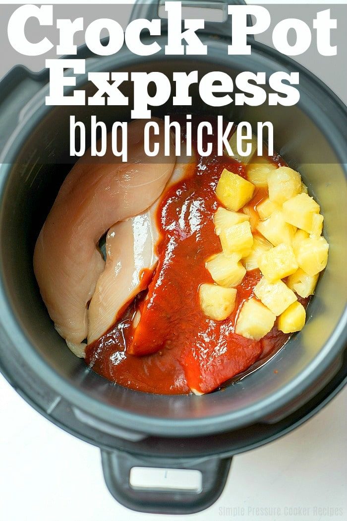 crock pot express barbecue chicken 4