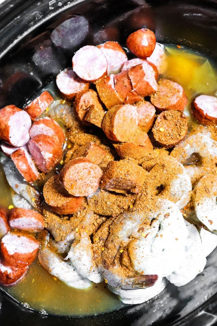 slow cooker shrimp boil