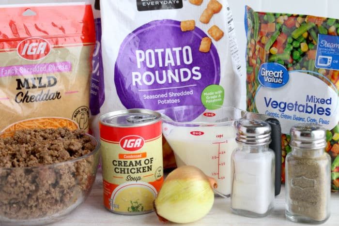 tater tot casserole ingredients