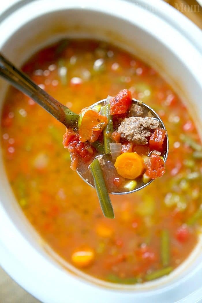 Easy Crock Pot Vegetable Beef Soup