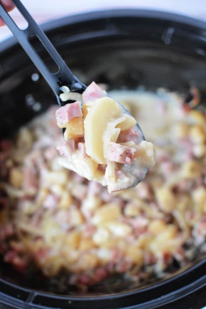 Crockpot Ham and Potatoes recipe