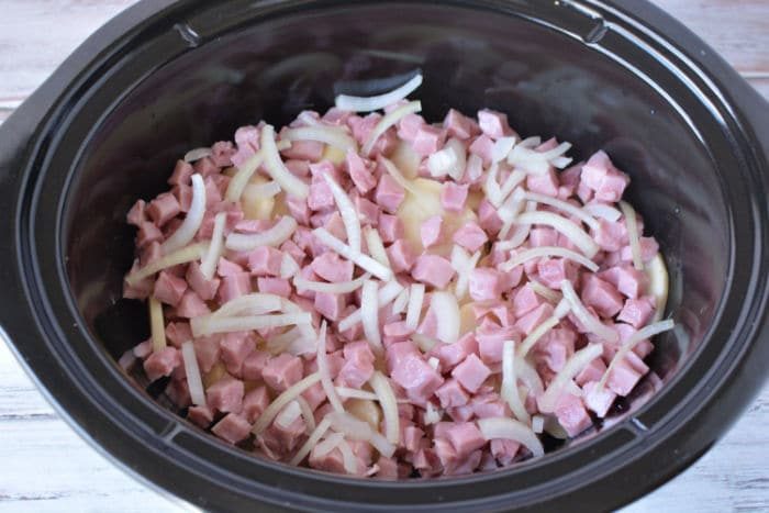 ham and potatoes in crockpot