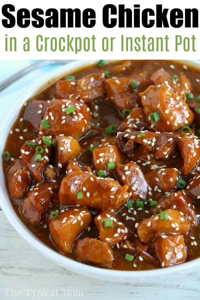 slow cooker sesame chicken