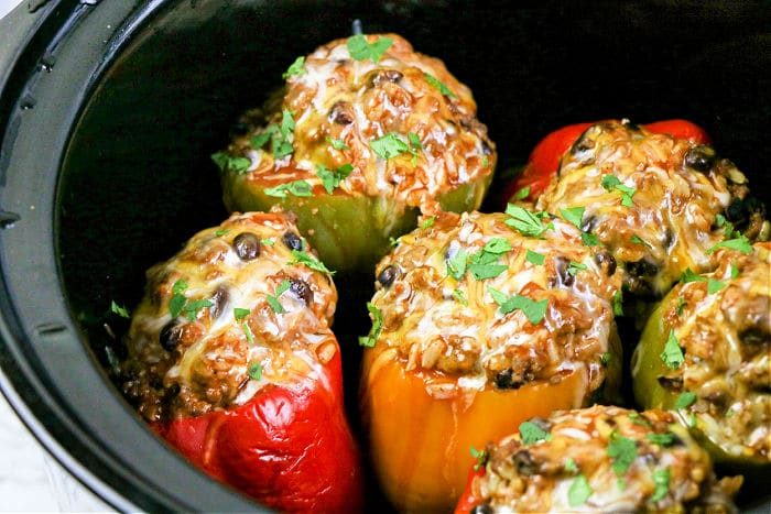 stuffed peppers slow cooker