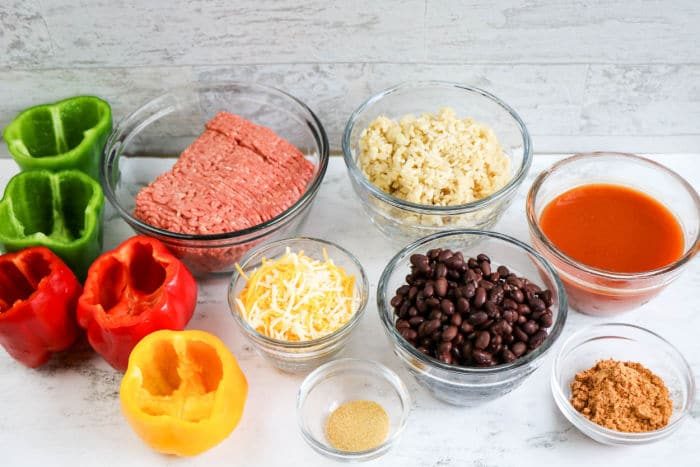 Stuffed bell Peppers ingredients