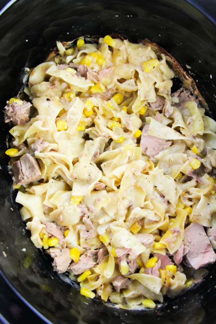 Crockpot Tuna Noodle Casserole recipe