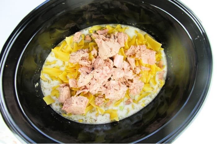 slow cooker tuna noodle casserole