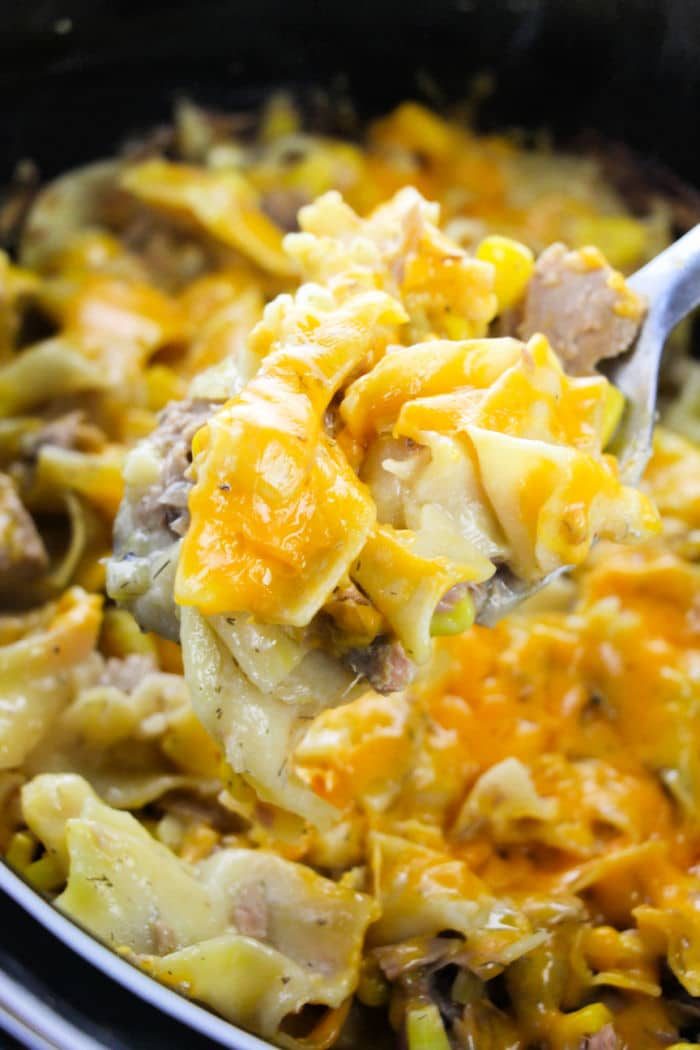 Crockpot Tuna Noodle Casserole