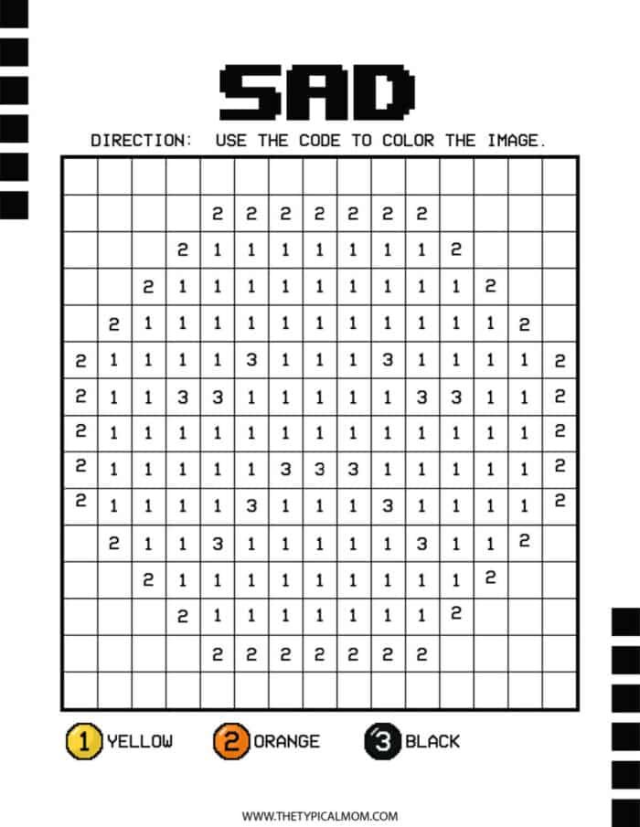 Cute Pixel Art Grid