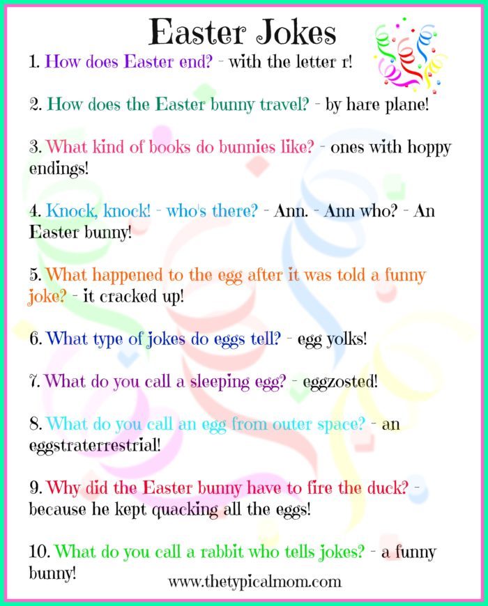 Free Easter Jokes for Kids