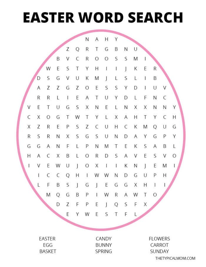 Easter Word Search