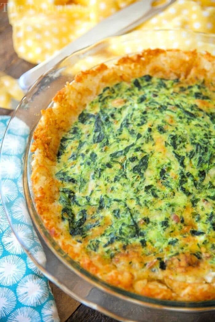 easy spinach quiche