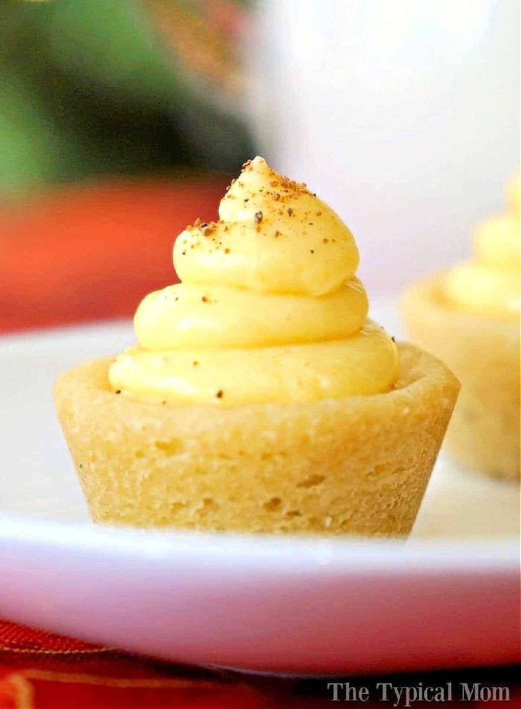 Egg Nog Cookie Cups