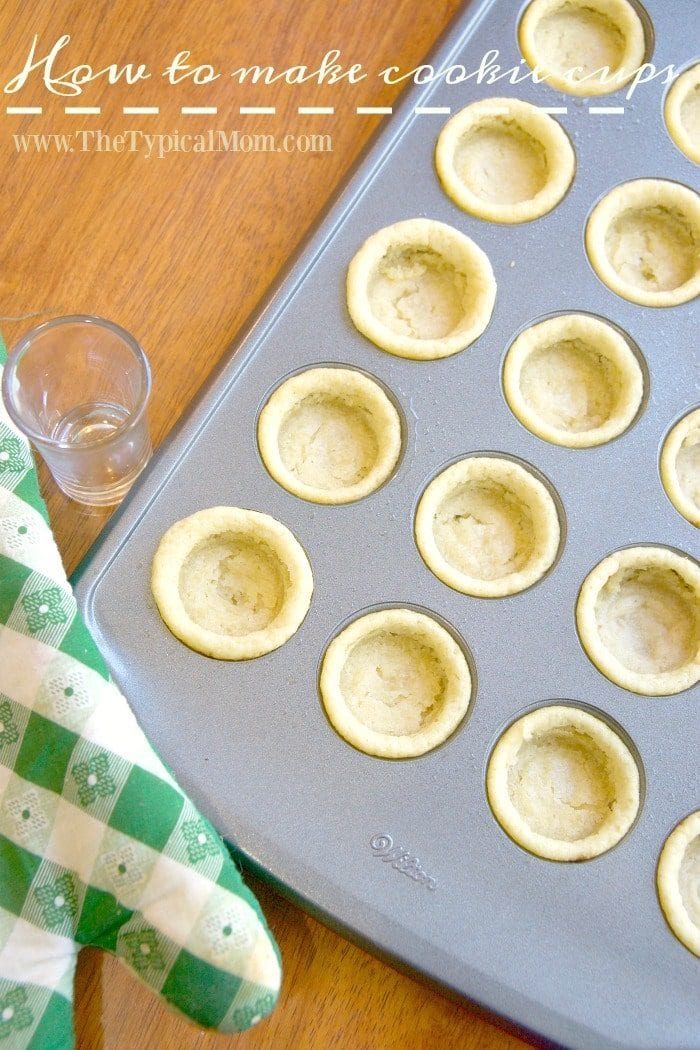 egg nog cookie cups