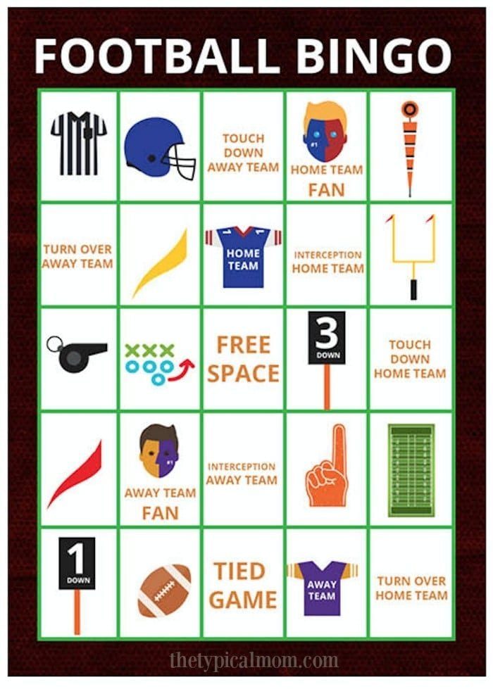 football bingo