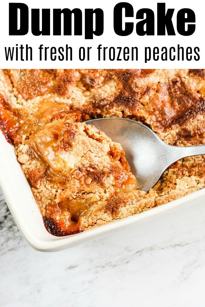 easy peach dump cake