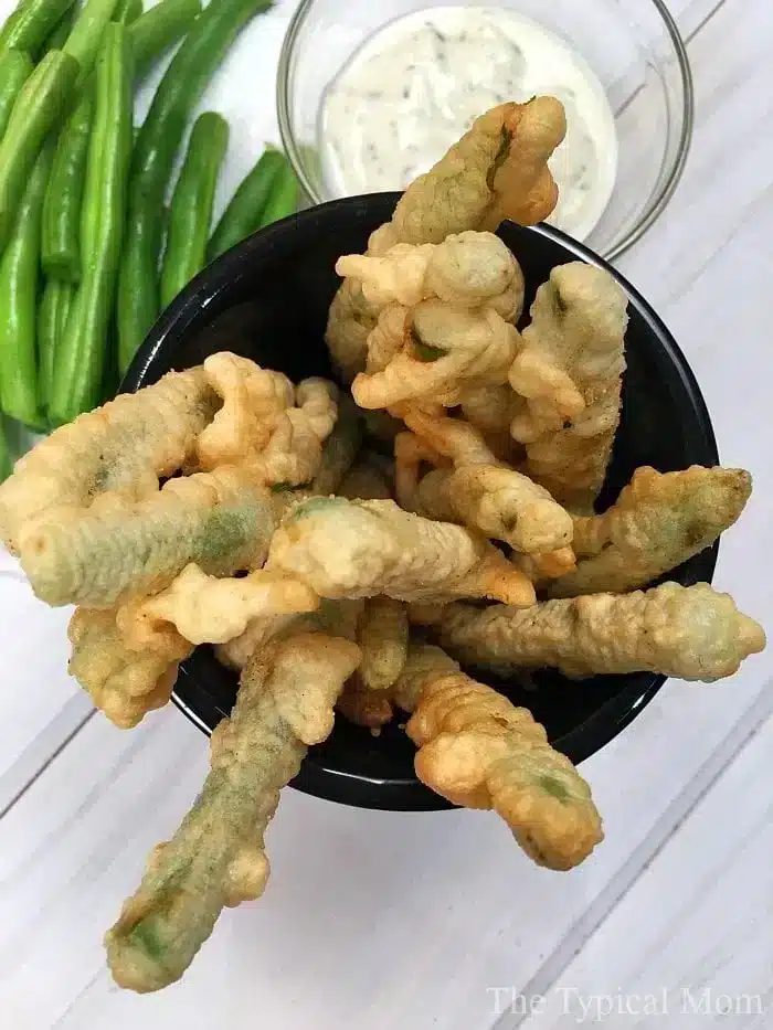 fried green beans without bread crumbs