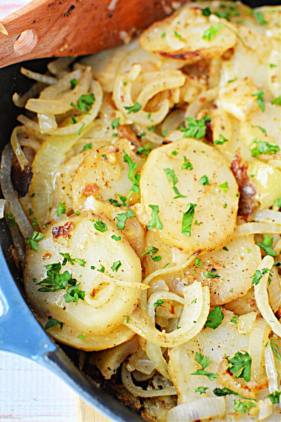 Fried Potatoes, plus Onions