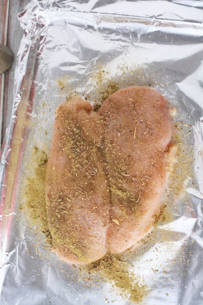 frozen chicken breast in oven