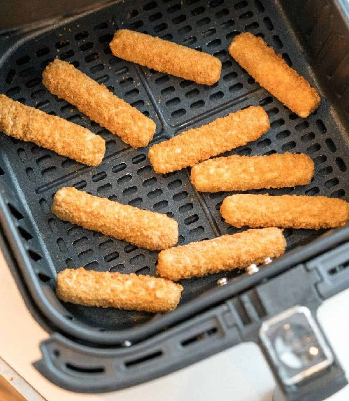 Frozen Mozzarella Sticks in Air Fryer