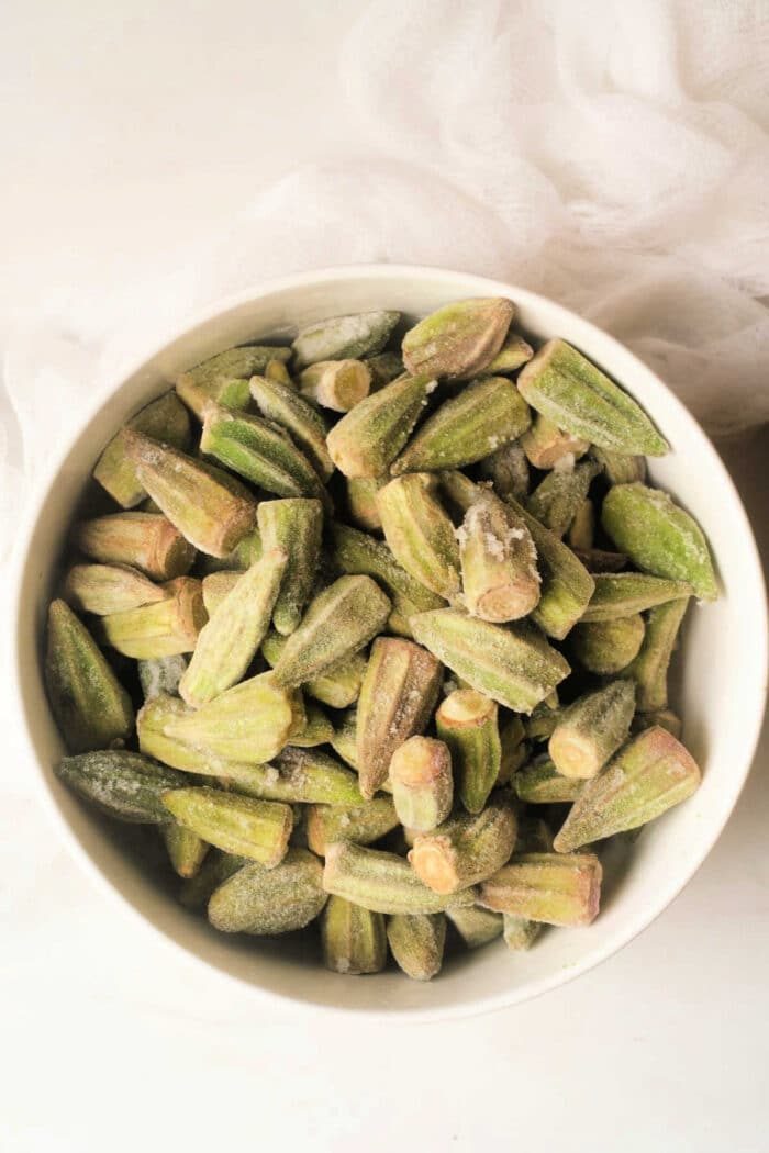 how to cook frozen okra