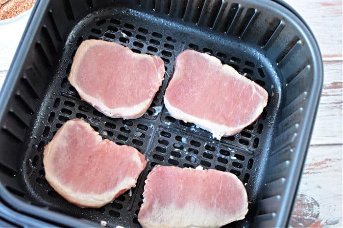 air fryer frozen pork chops