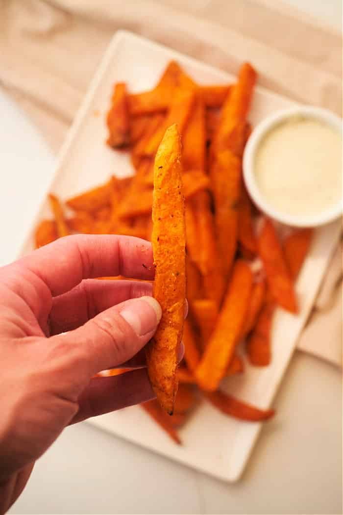 Frozen Sweet Potato Fries in Air Fryer