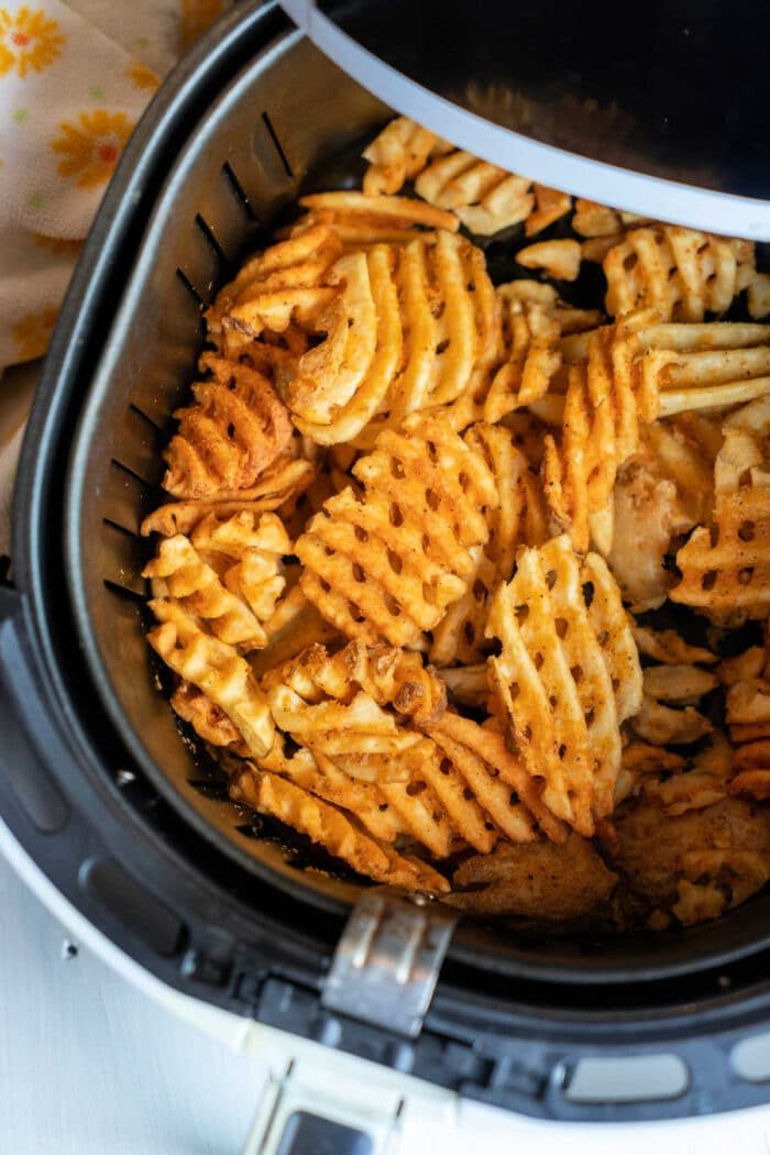 alexia waffle fries air fryer