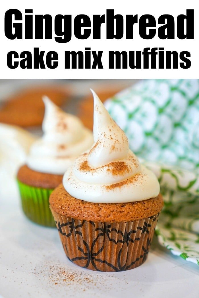 cake mix gingerbread muffins