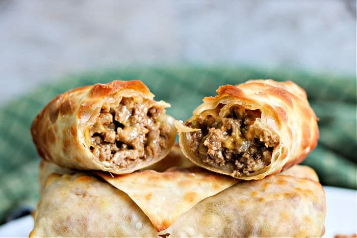 Cheeseburger Egg Roll recipe