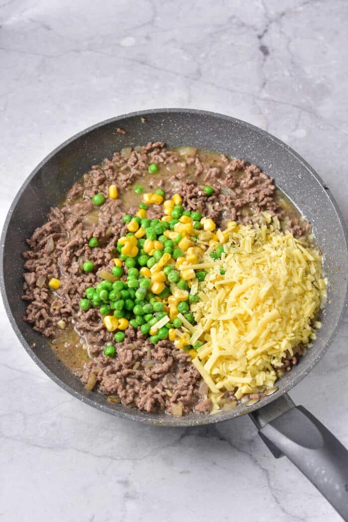 casserole with shredded potatoes