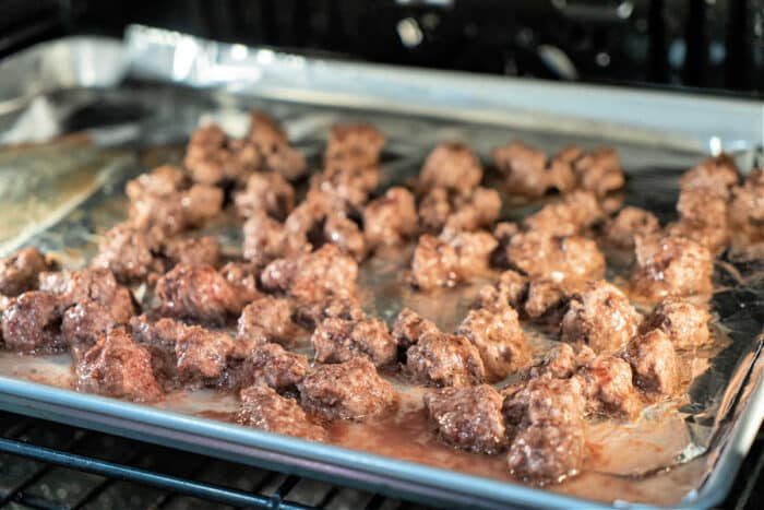 Ground Beef on a Sheet Pan