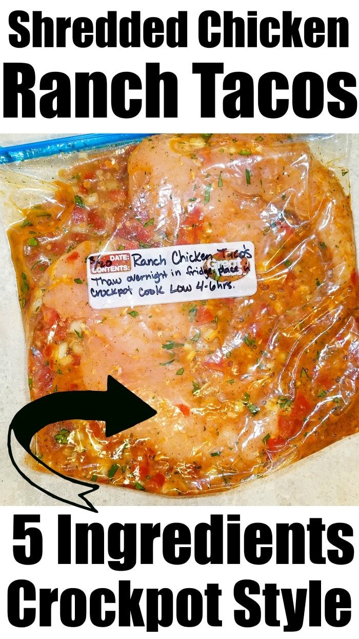 slow cooker shredded chicken tacos