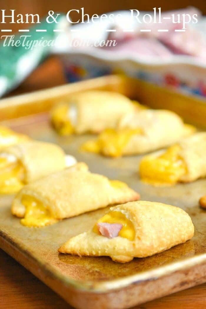 Baked Ham and Cheese Roll Ups