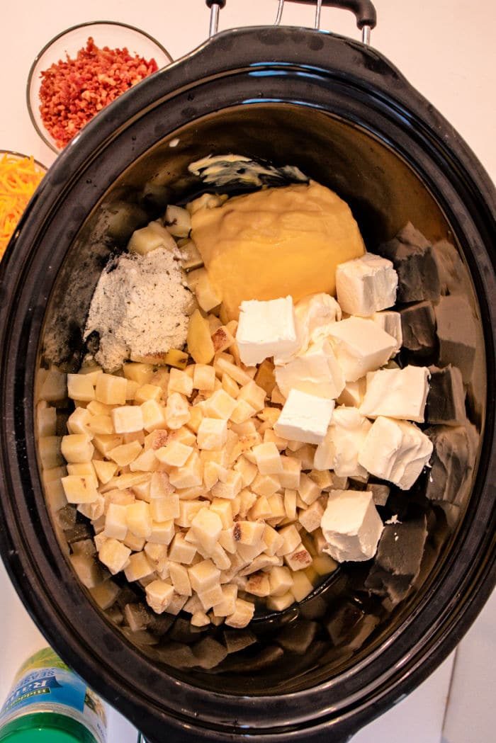 Slow Cooker Hashbrown Soup