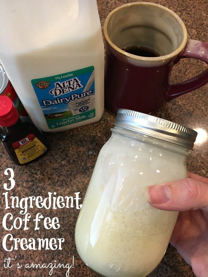 homemade coffee creamer