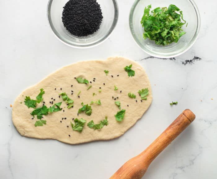 homemade naan