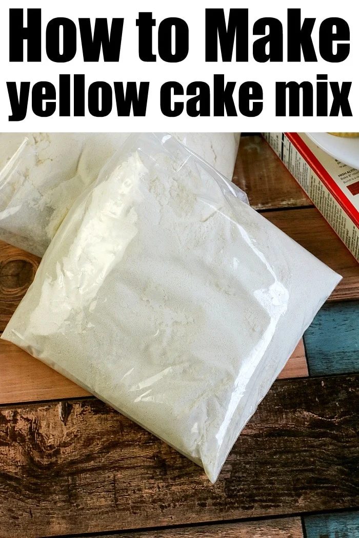 Homemade Yellow Cake Mix