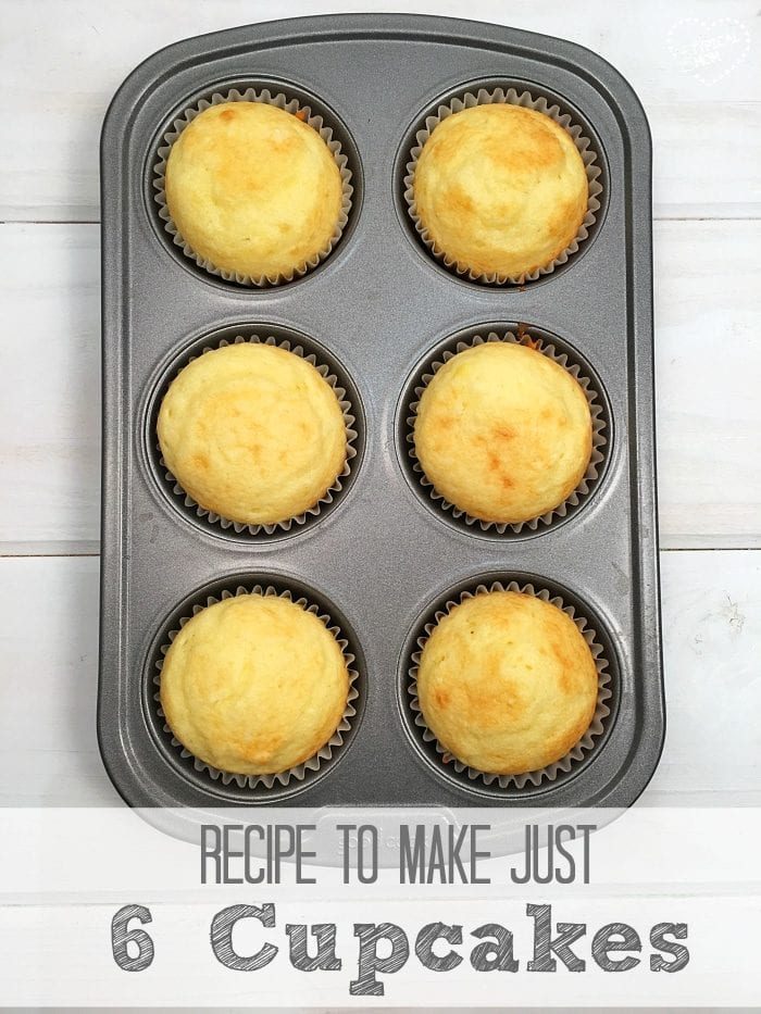 Recipe for 6 cupcakes