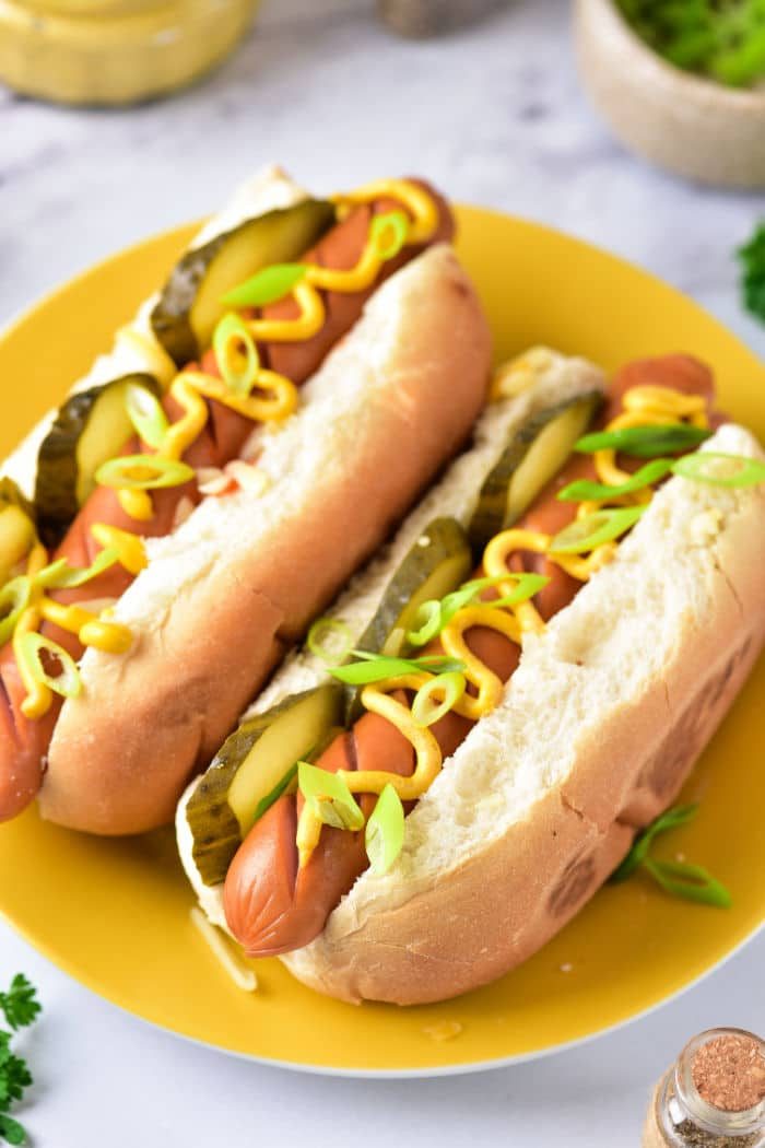 Mustard Hot Dog
