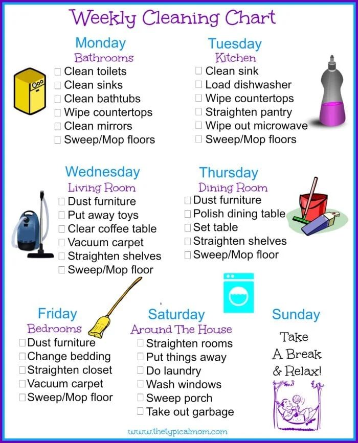 House Cleaning Schedule