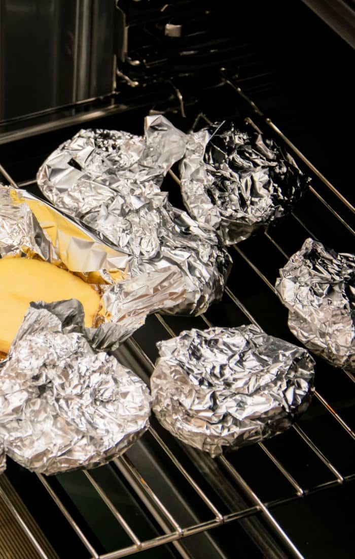 how long to bake potatoes at 375 in foil