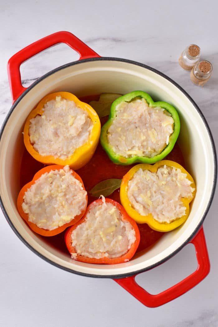 stuffed peppers with ground chicken